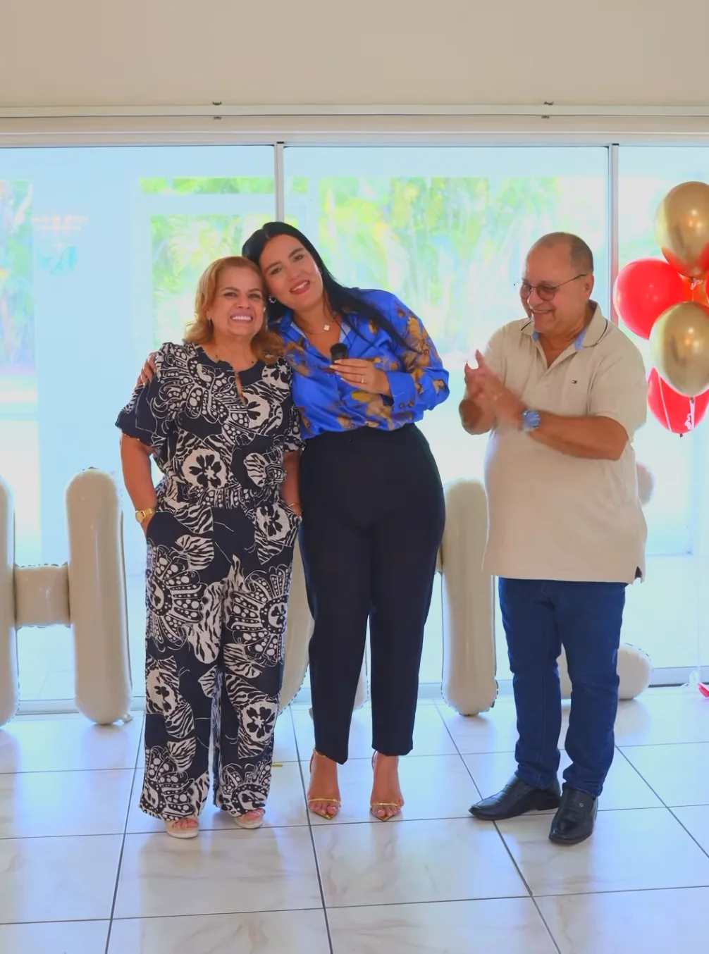 An Olea Group celebration with clients at an indoor gathering